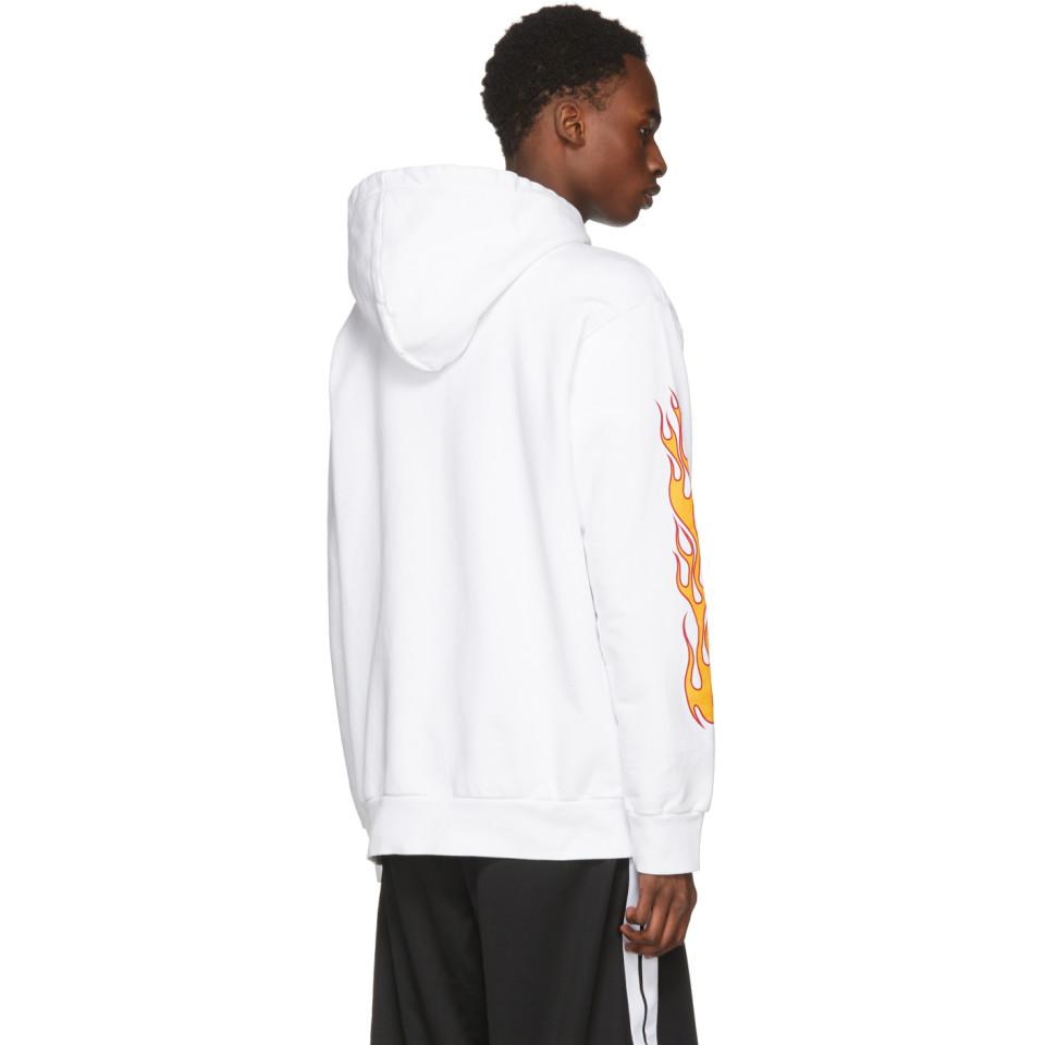 palm angels flame hoodie