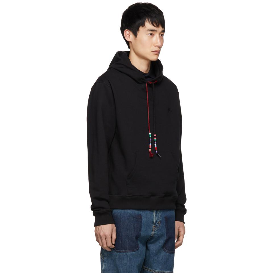 black drawstring hoodie