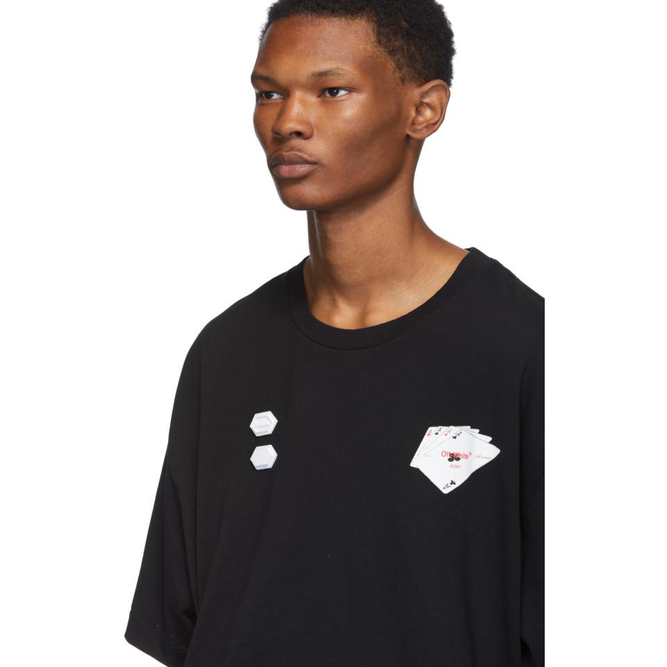 Off white card t shirt hotsell