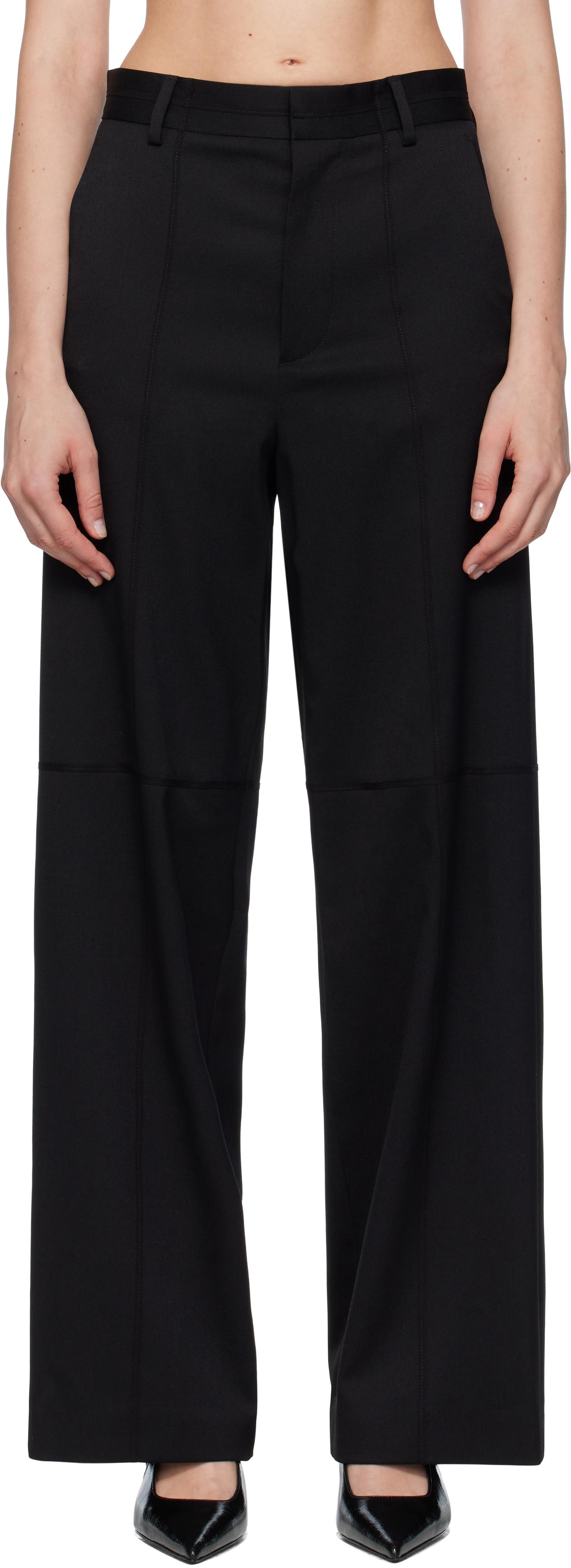 パンツ Mm6 Straight-Leg Trousers In Gabardine MM6 by Maison Martin Margiela Straight-leg pants for Women