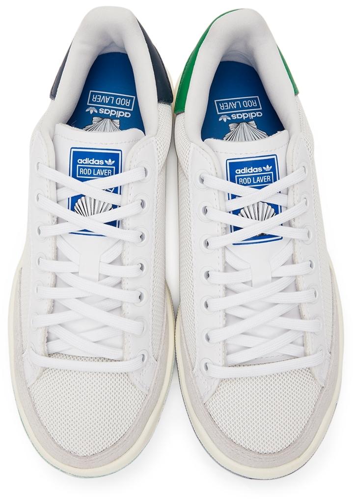 Noah Leather Adidas Originals Rod Laver Sneakers in White - Lyst