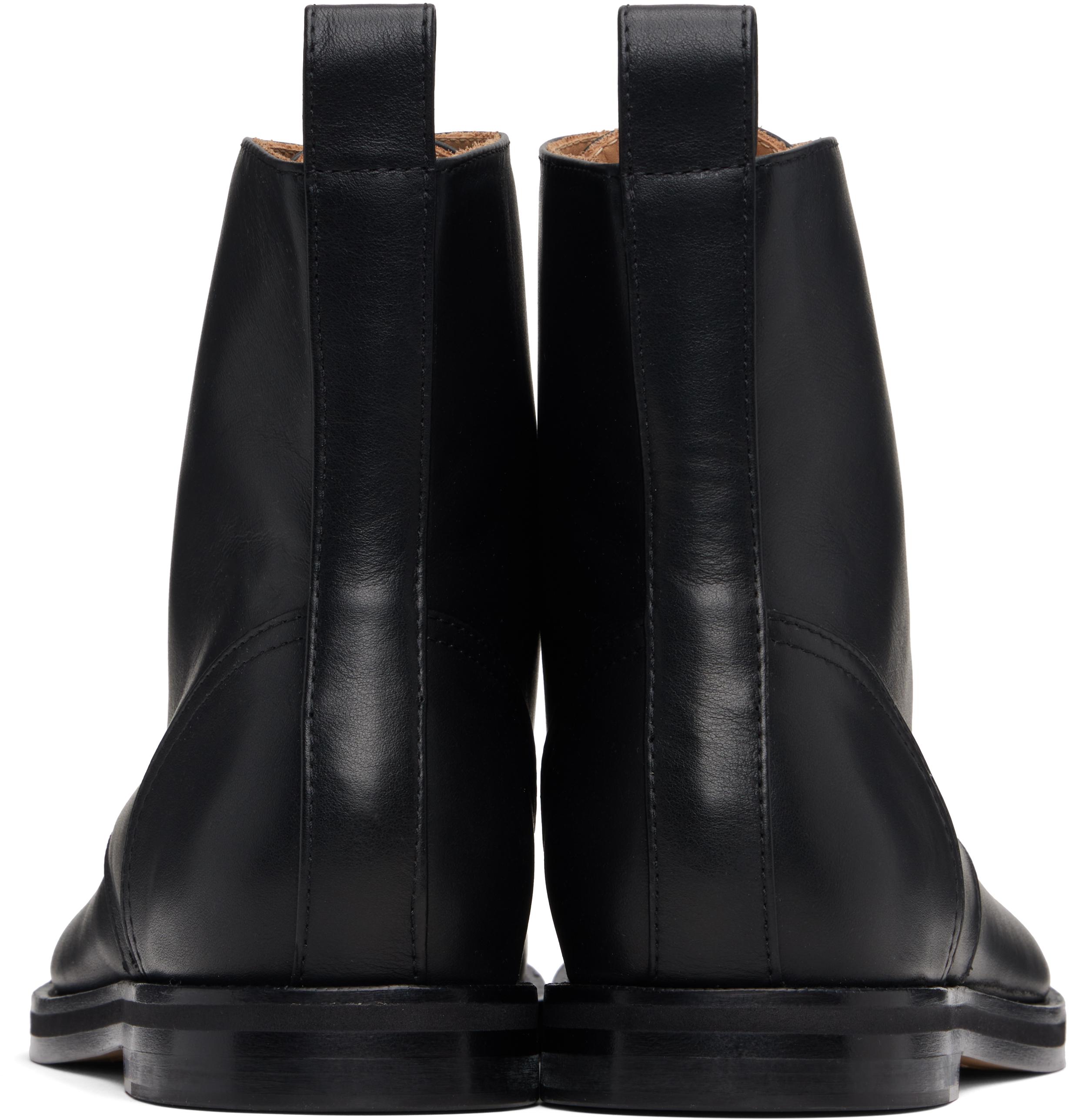 JW ANDERSONブラックレザーサイドゴアブーツ 38 JW ANDERSONブラックレザーサイドゴアブーツ 38