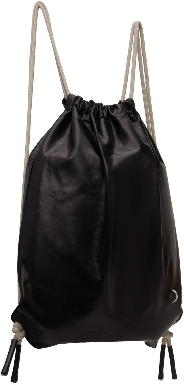 Rick Owens Black Drawstring Backpack for Men Lyst UK