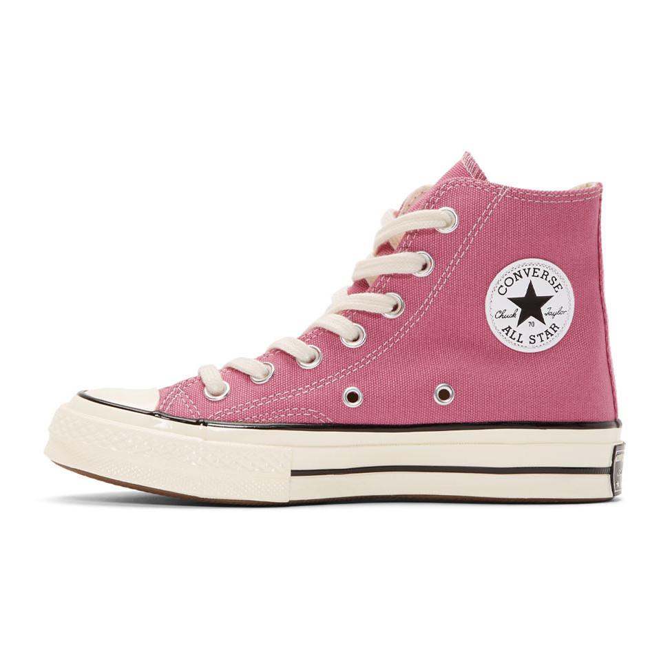 Converse Canvas Pink Chuck 70 High Sneakers - Lyst