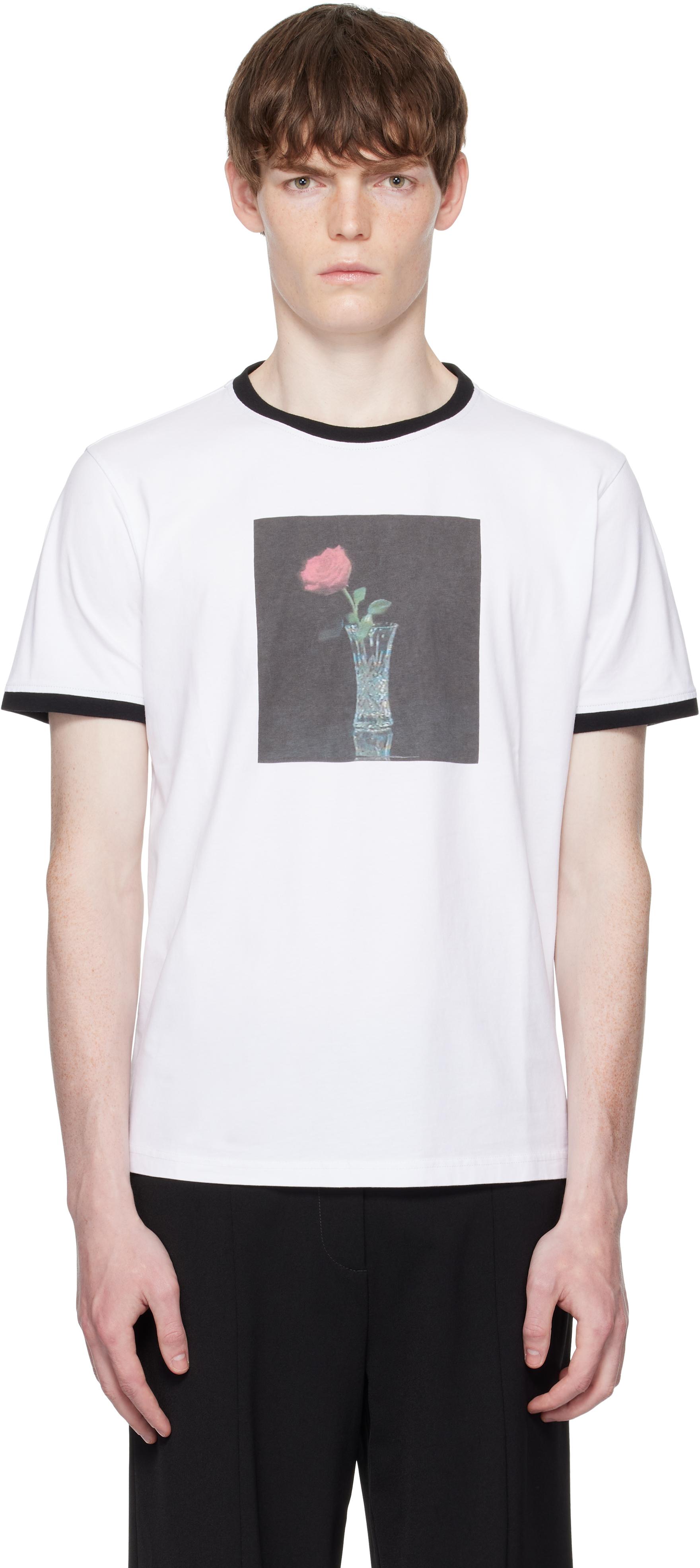 【関税込み】ERNEST W. BAKER ブラック プリントTシャツ メンズ Ernest W. Baker Tシャツ | オンラインセールは最大57