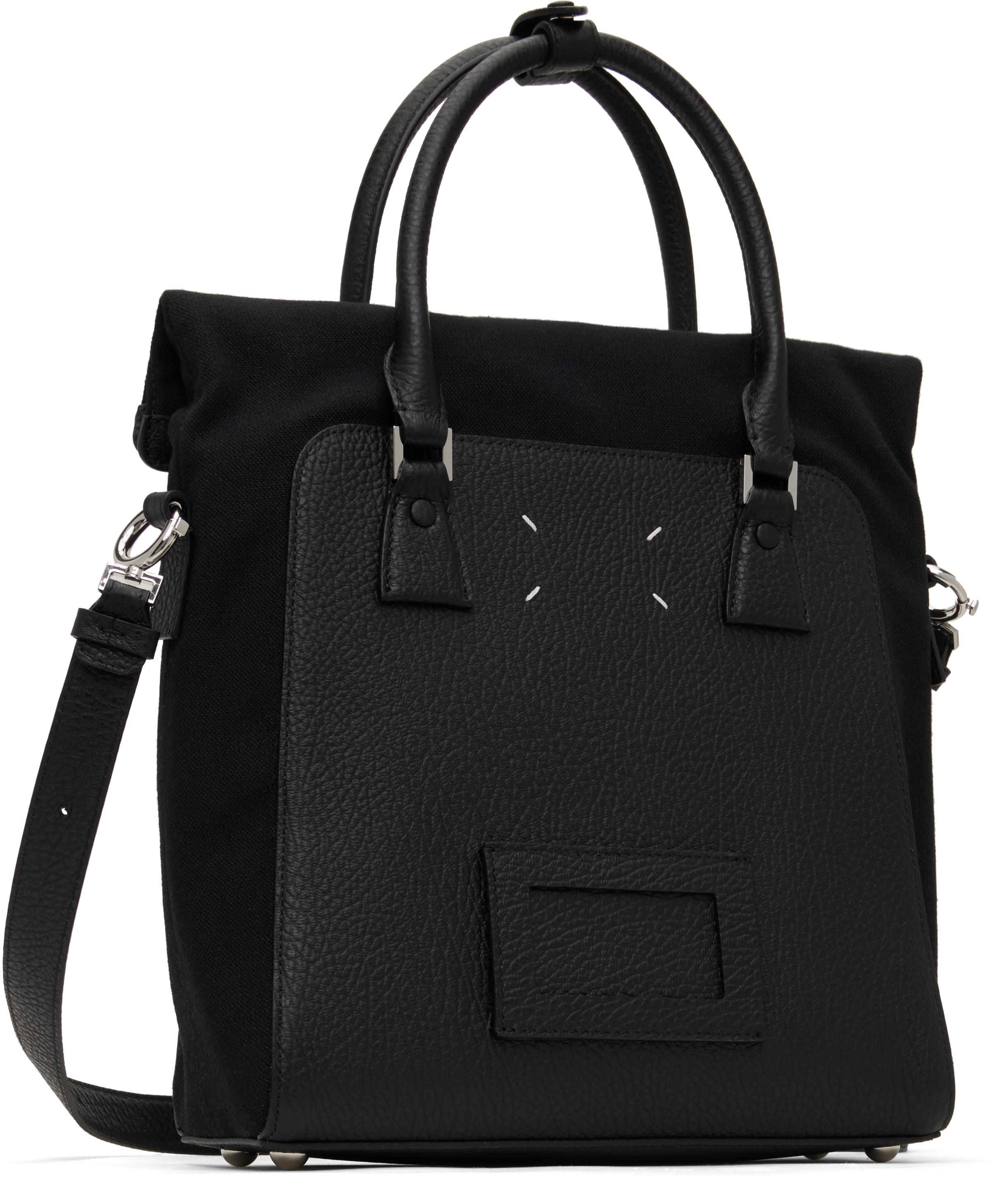 Maison Margiela 5Ac Daily Vertical Small Tote in Black for