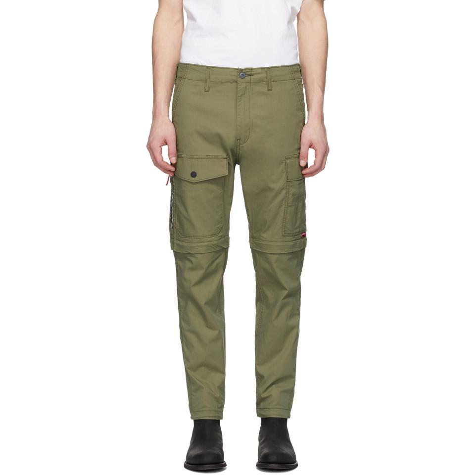Levi's Green Lo-ball Zip-off Cargo Pants for Men | Lyst