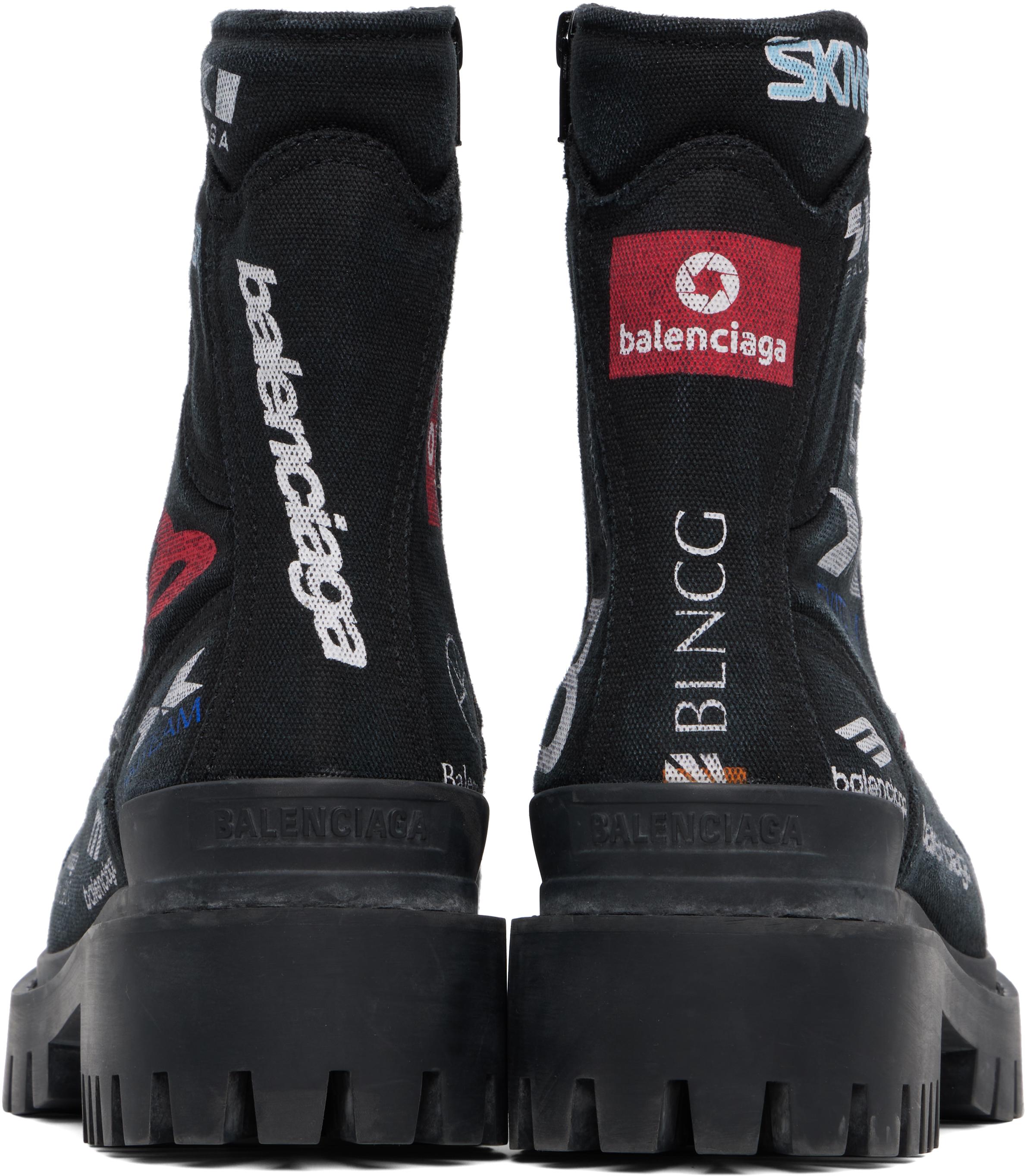 靴 Balenciaga Combat Strike Skiwear Boots Men's Combat Strike Boot in Kaki | Balenciaga GB