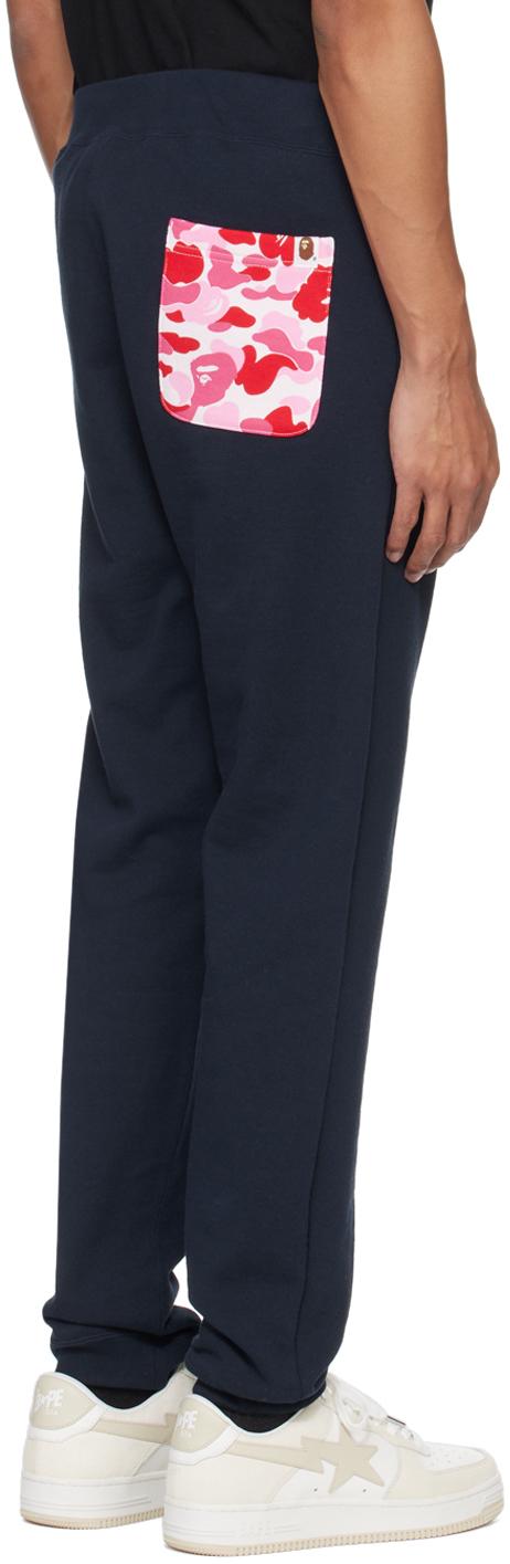BAPE Classic College Slim Sweat Pants Navy