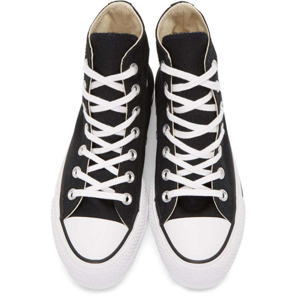 black chuck taylor all star lift high top platform sneakers