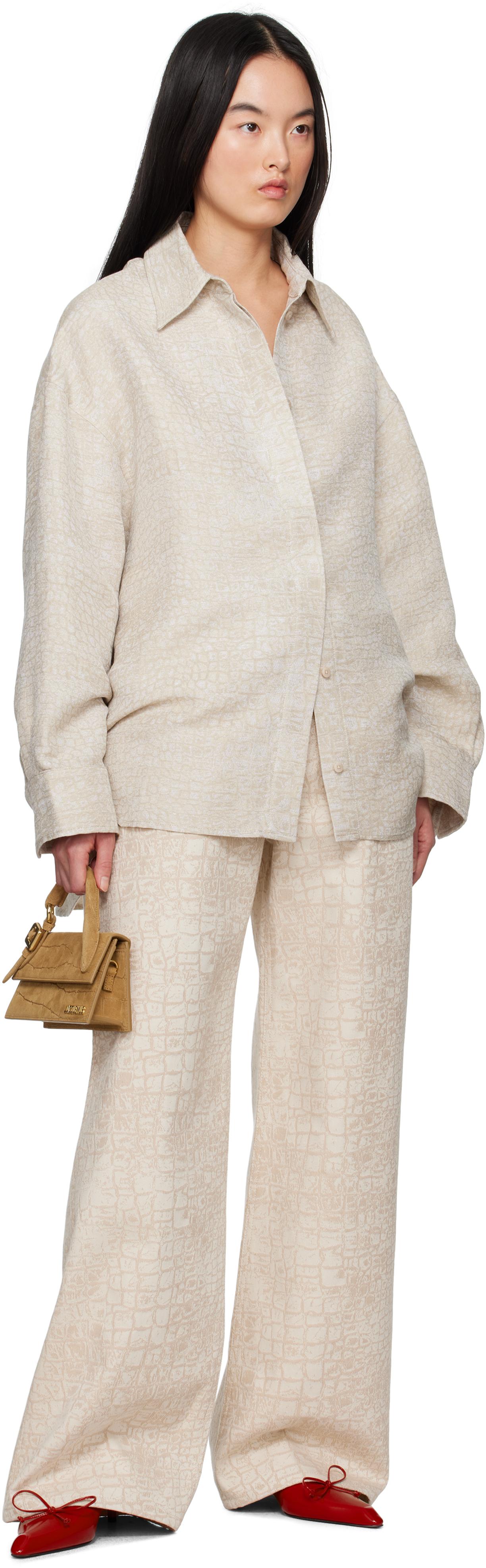 JACQUEMUS タン La Croisiere 'The long Chiquito with buckle' Tan La Croisière 'The long Chiquito with buckle' Bag by