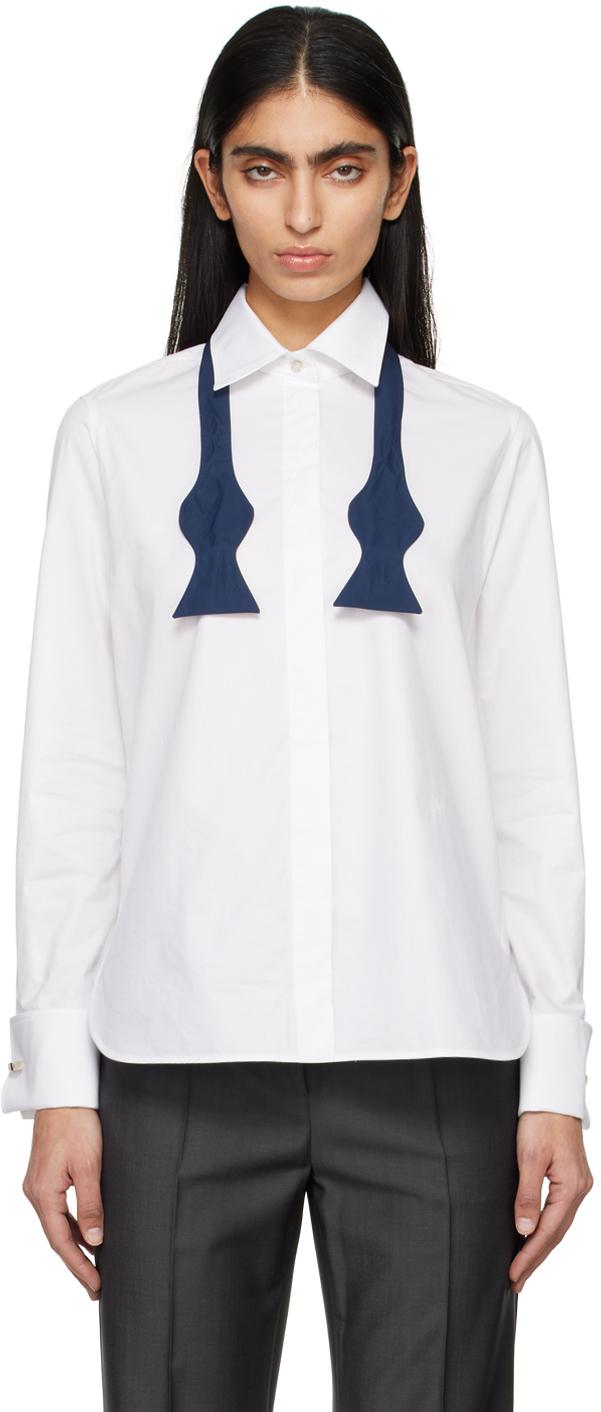 Max Mara レディース ホワイト Laser シャツ トップス Max Mara レディース ホワイト Laser シャツ トップス