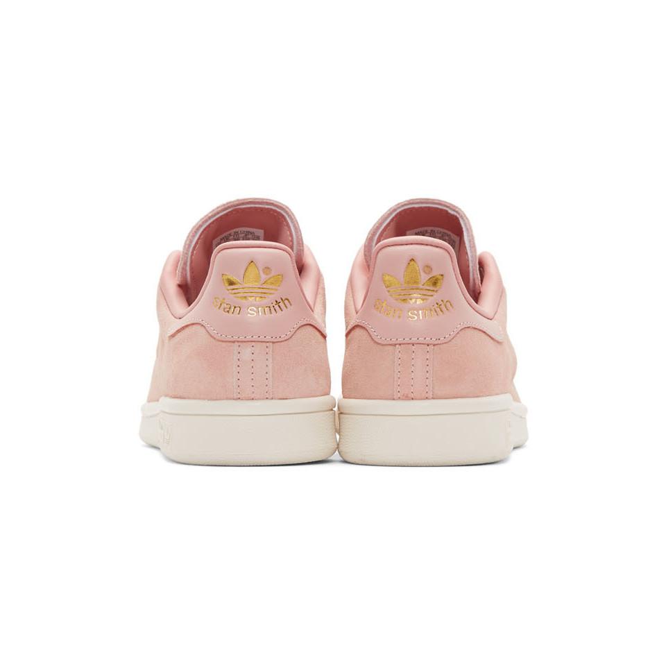 Vertrouwelijk Verandering terras adidas Originals Pink Suede Stan Smith Sneakers | Lyst