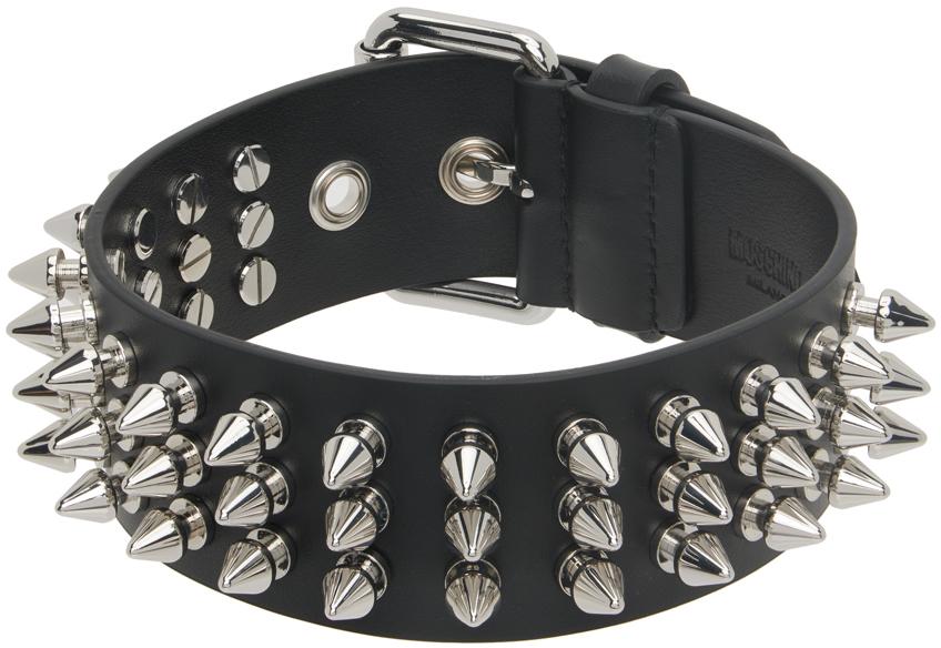 Spiked leather deals choker