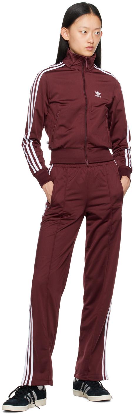 Burgundy Adidas Firebird Track Pants Adidas Originals Firebird
