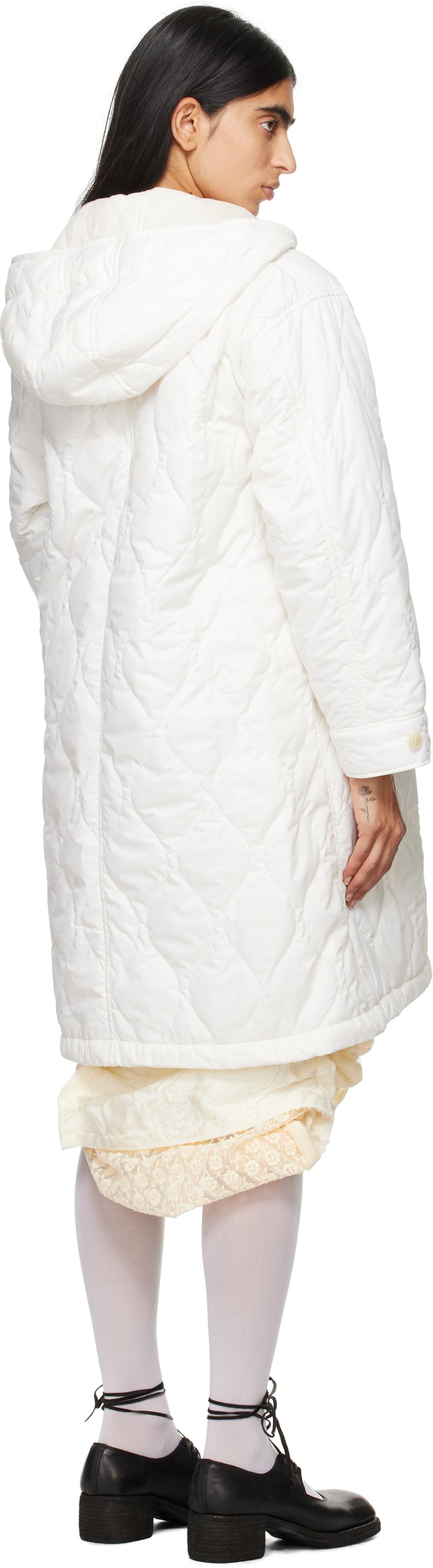 Tao Comme Des Garçons Taffeta Quilting Coat in Black | Lyst