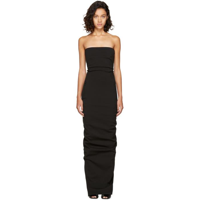 Rick Owens Black Bustier Gown | Lyst