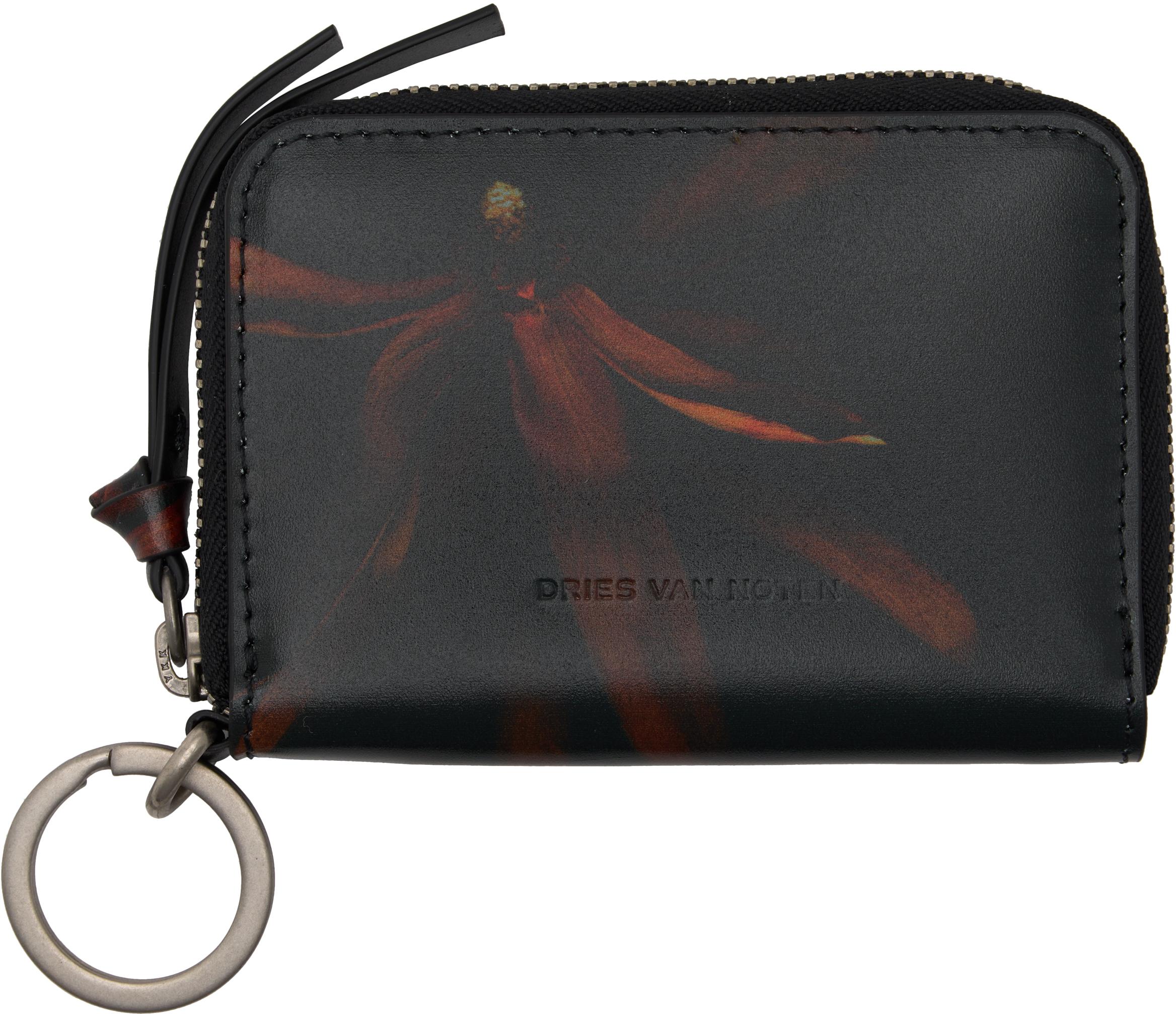 Dries Van Noten Leather Card Holder in Black for Men | Lyst UK