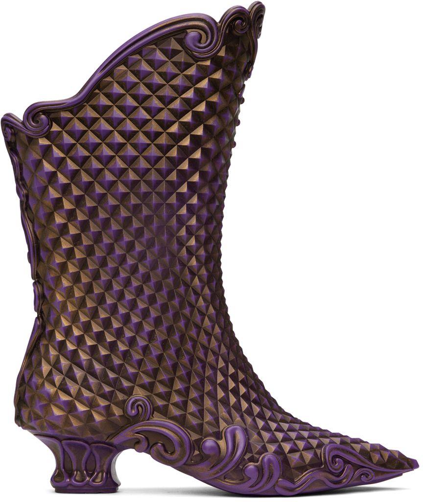 Y. Project Purple & Gold Melissa Edition Court Boots | Lyst
