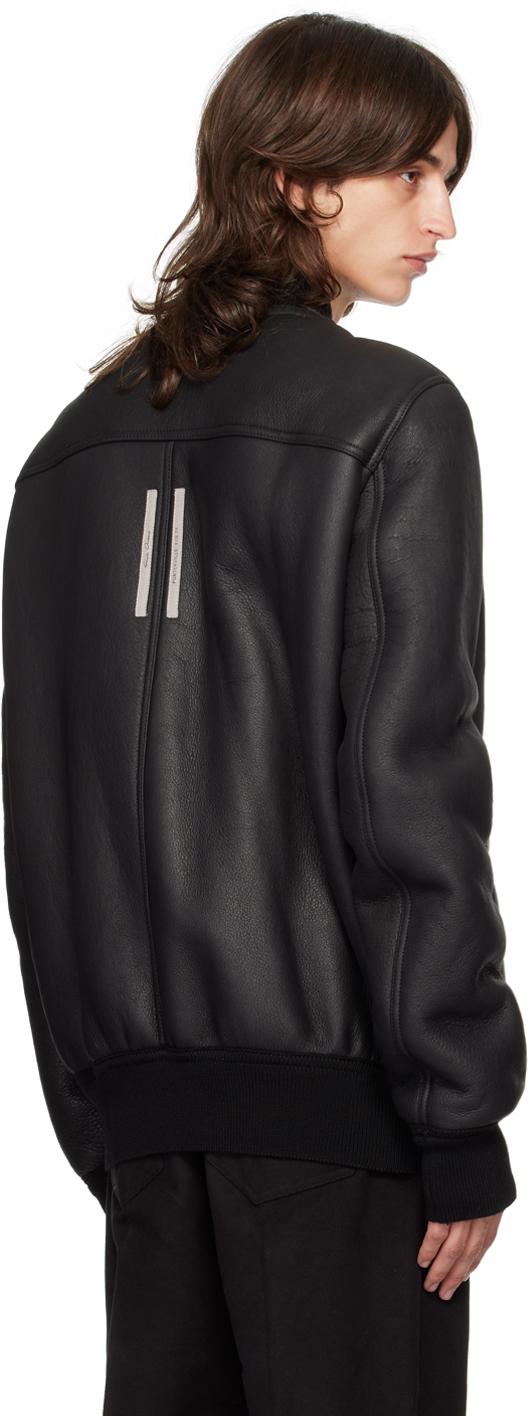 Rick Owens Porterville Classic Flight Reversible Leather Jacket in
