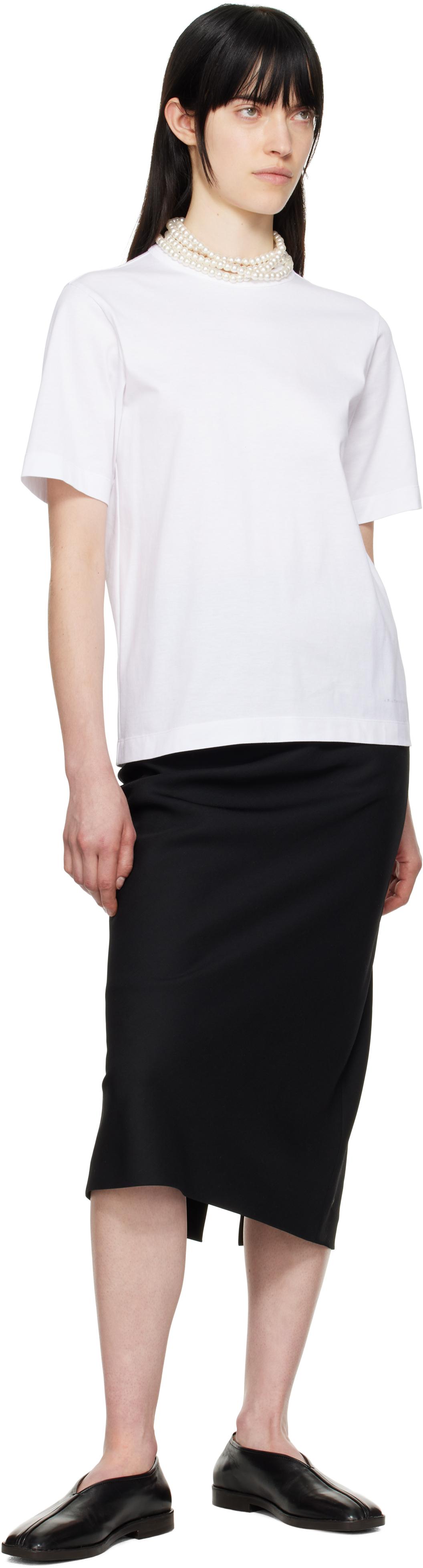 【関税込み】Carven ホワイト フェイクパール Tシャツ Carven ホワイト フェイクパール Tシャツ ホワイト | Lyst