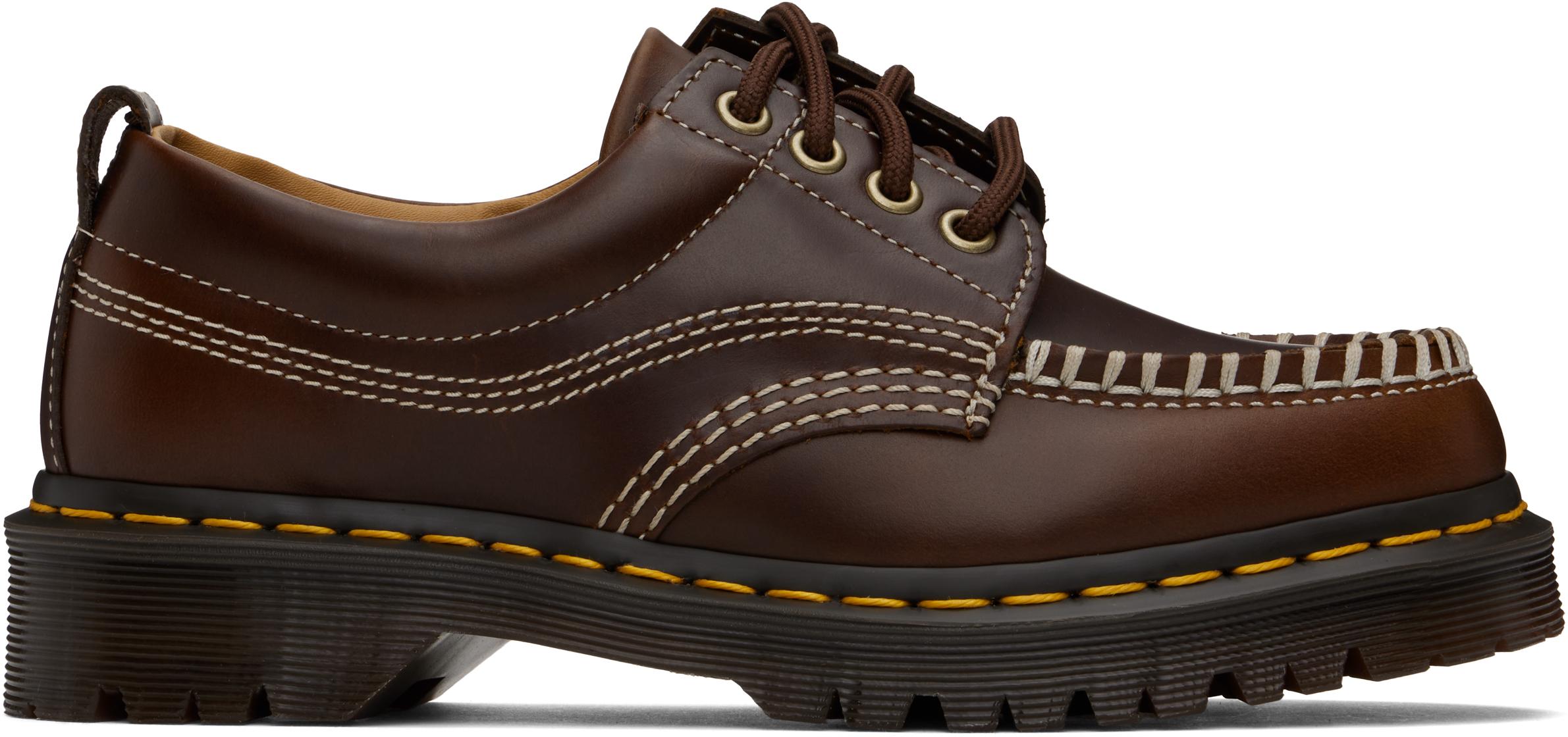 【関税込み】Dr. Martens ブラウン＆ベージュ Lowell ダービー DR MARTENS LOWELL DARK BROWN LIGHT TAN – BLENDS