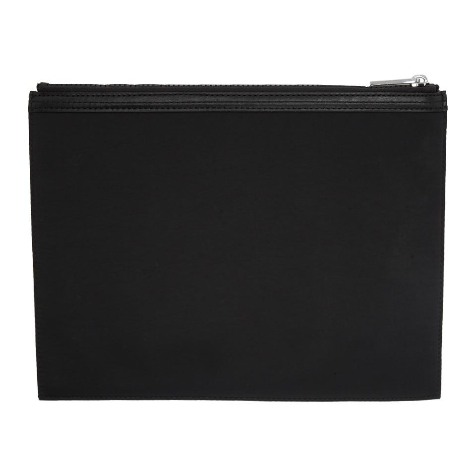 KENZO Synthetic Black Large Logo A4 Pouch - Lyst