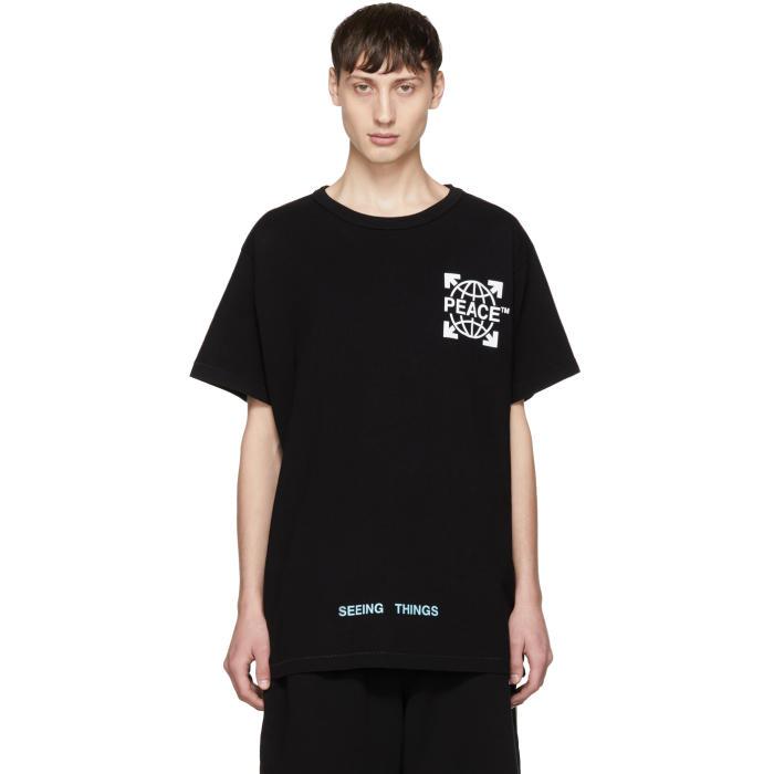 off white globe tee