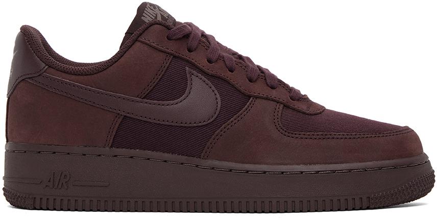 burgundy air force 1 high top