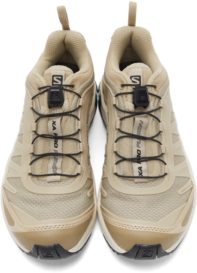 Salomon Beige Xa-pro Fusion Advanced Sneakers in Natural | Lyst