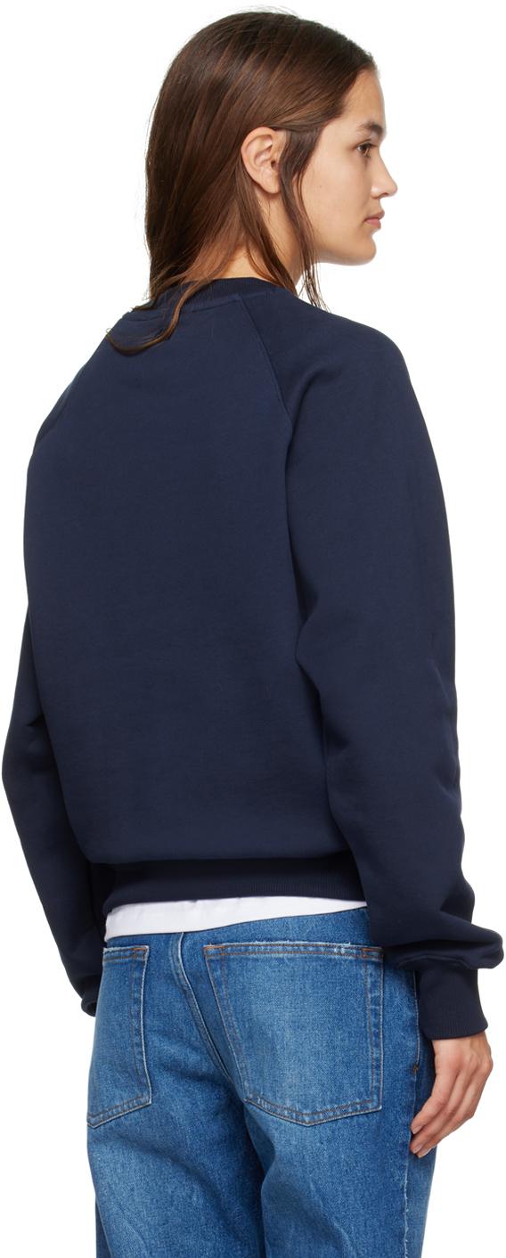 Ami Paris レディース ブルー ネイビー Ami De Cœur スウェット
