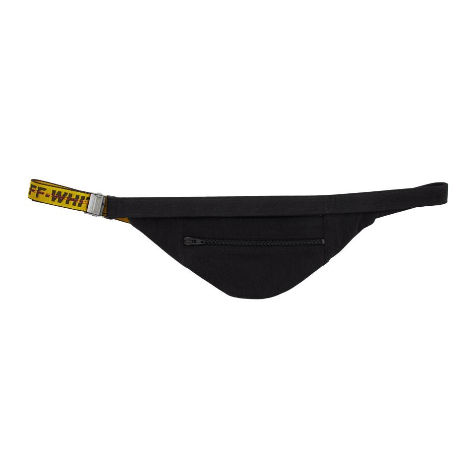 Off White c o Virgil Abloh Black Denim Waist Bag Lyst