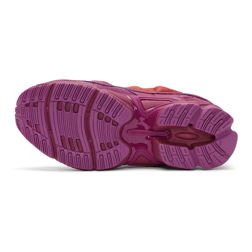 Raf Simons Red And Purple Adidas Originals Edition Ozweego Sneakers for Men  | Lyst