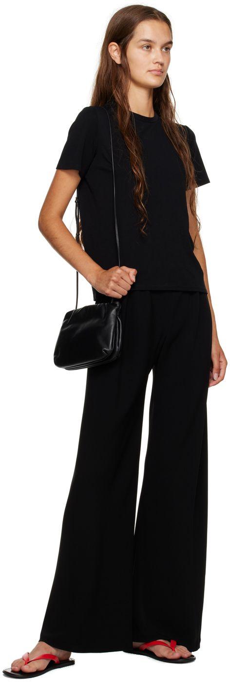 入手困難♪【The Row】Bourse Clutch Bag in Leather Black Bourse Clutch Bag Black in Leather – The Row