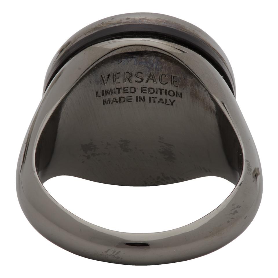 VERSACE | Unisex Metal Logo Rings | vivatumusica.com