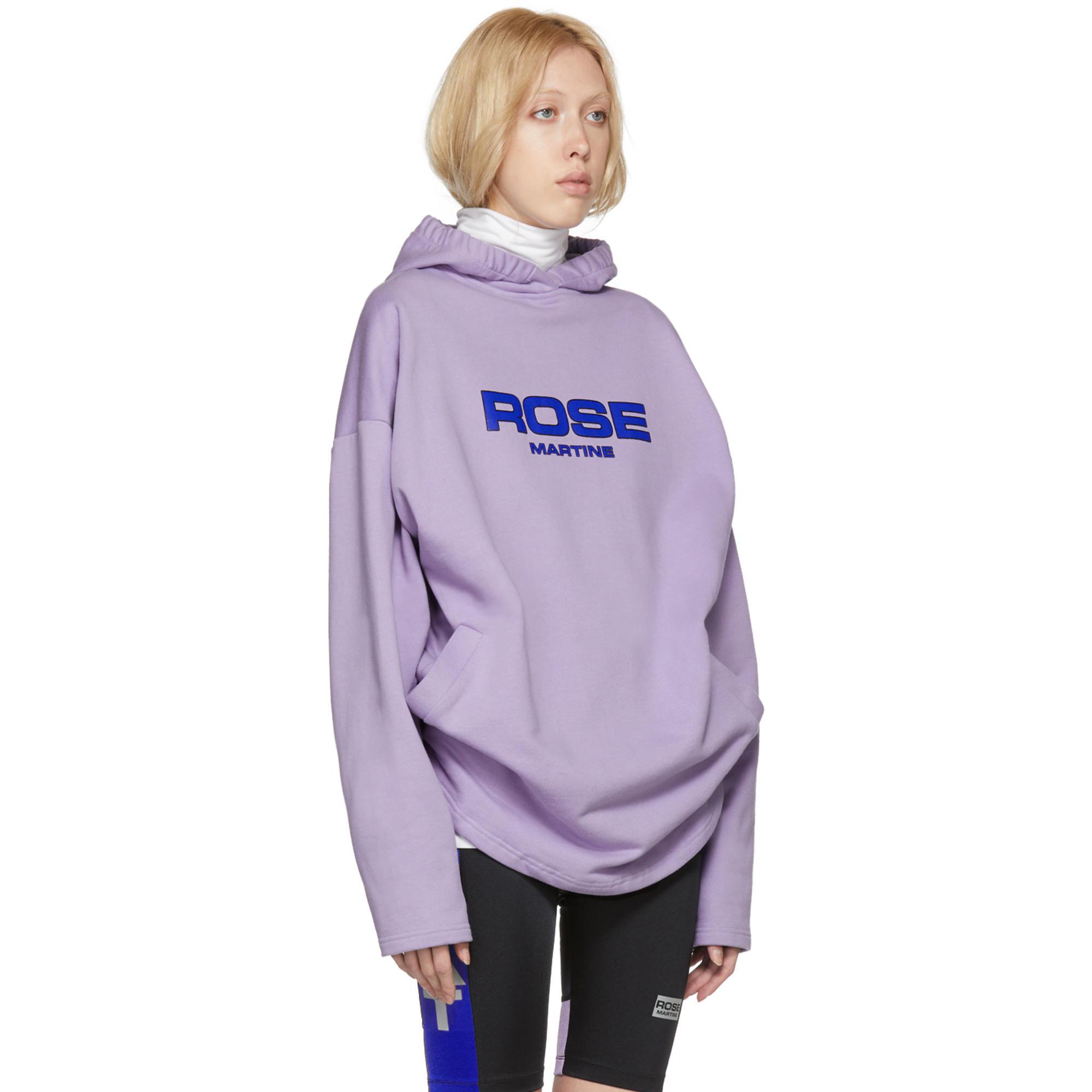 martine rose hoodie purple