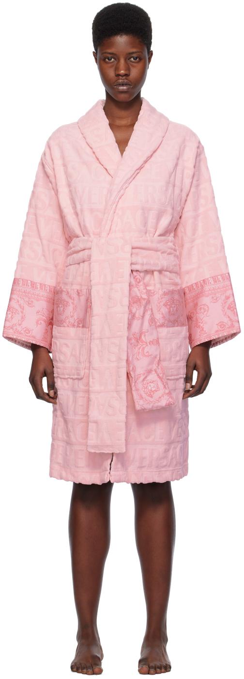 Versace Pink 'i Heart Baroque' Robe | Lyst