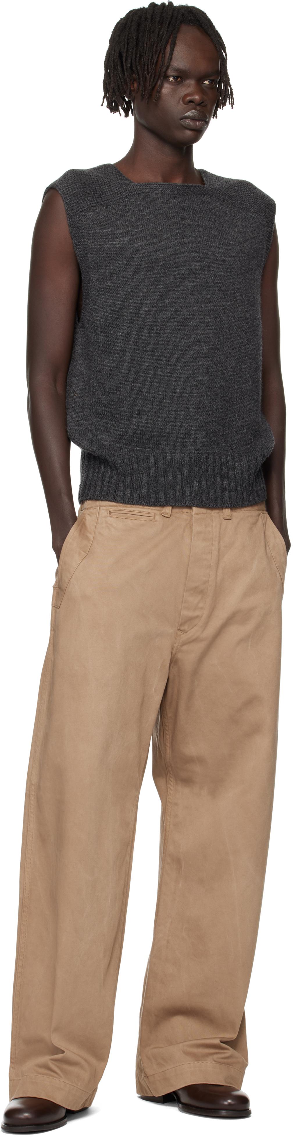 TAIGA TAKAHASHI Lot. 528 A.R.C Sweater Vest in Black for Men | Lyst