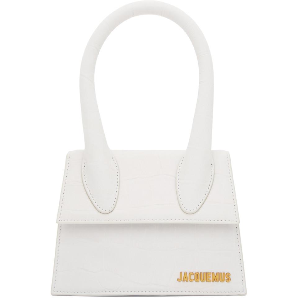 Jacquemus Croc Medium 'le Chiquito' Bag in White | Lyst