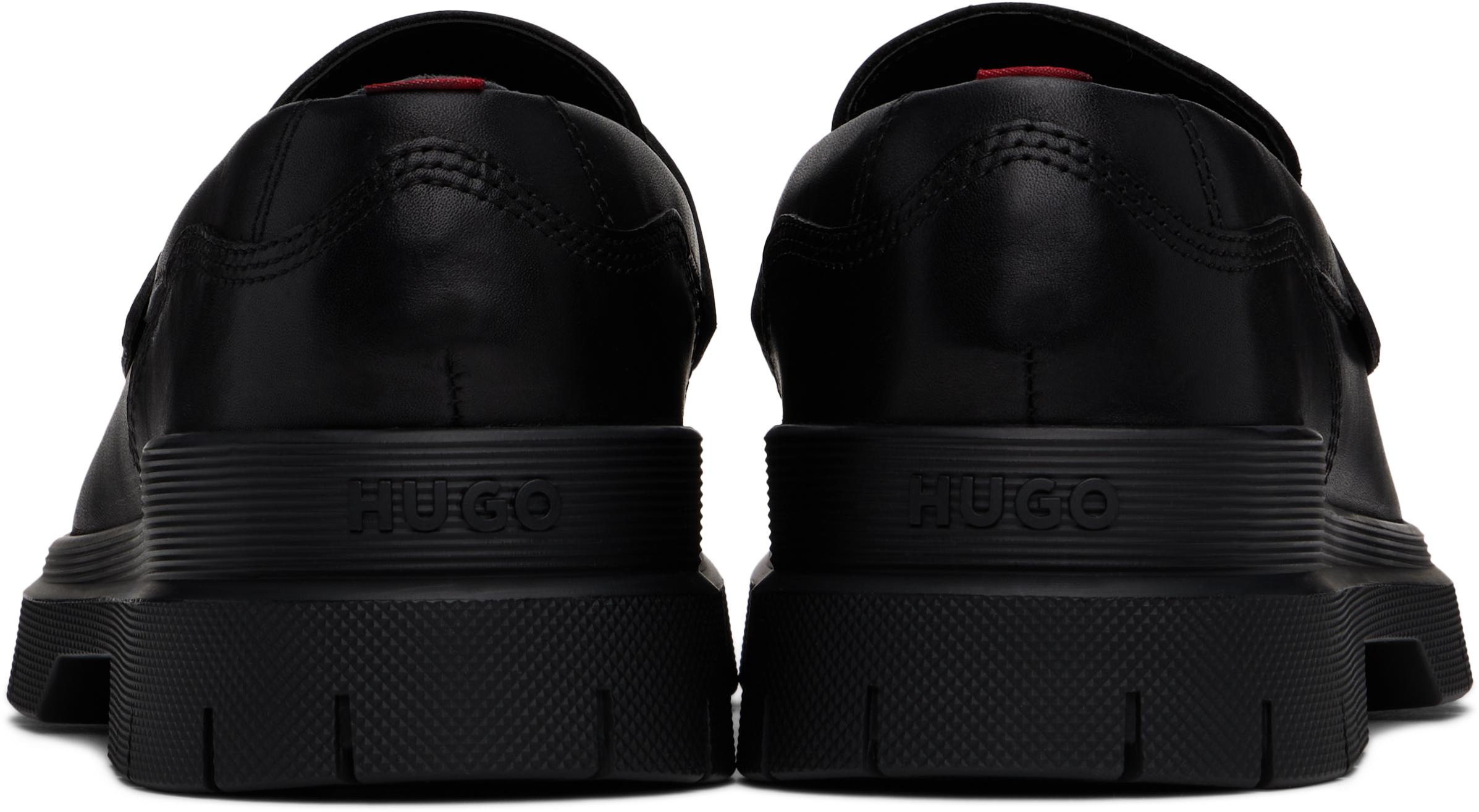 メンズ HUGO ブラック Double Stitching ローファー ブラック | Lyst