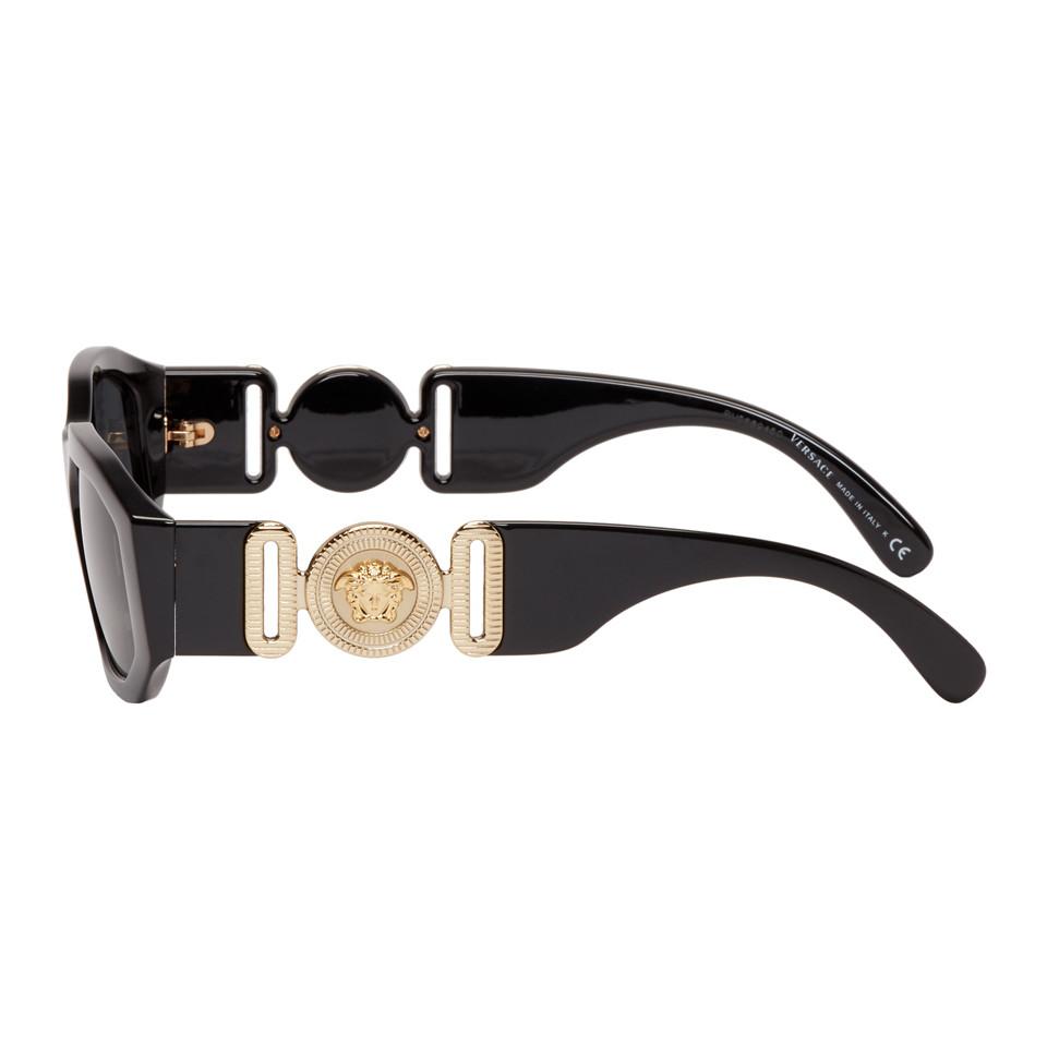 Versace Black Medusa Biggie Sunglasses for Men | Lyst