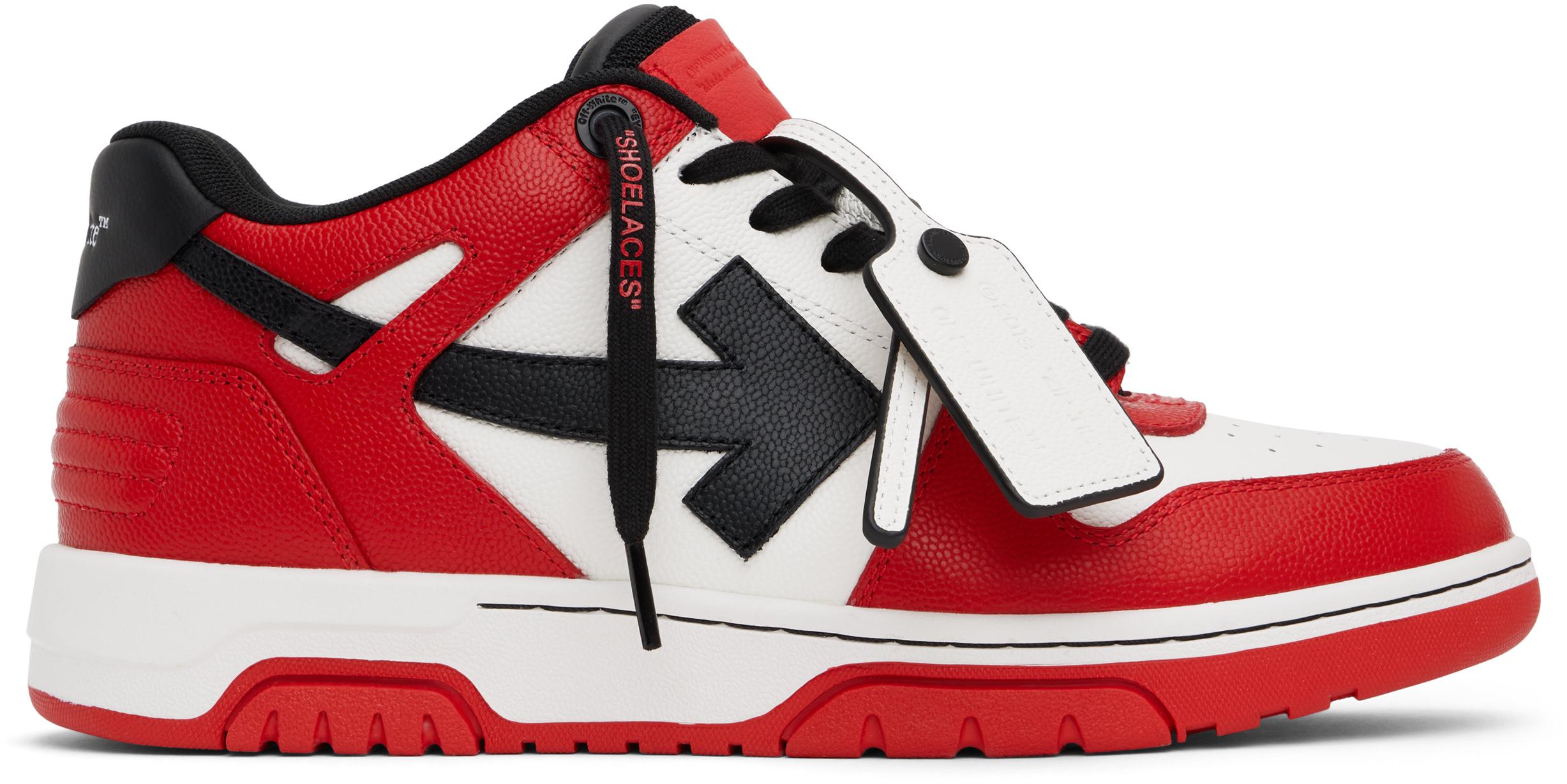 Off White c o Virgil Abloh Off Out Of Office Sneakers in Red for Men Lyst UK