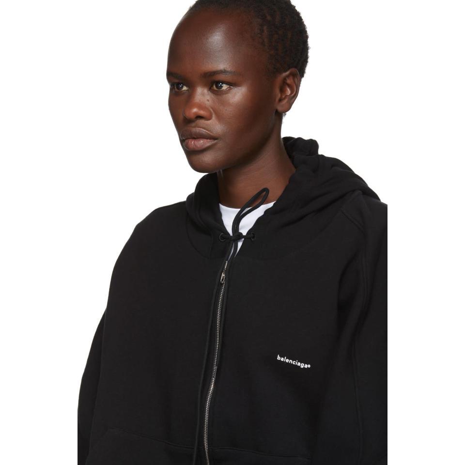 balenciaga mini logo hoodie