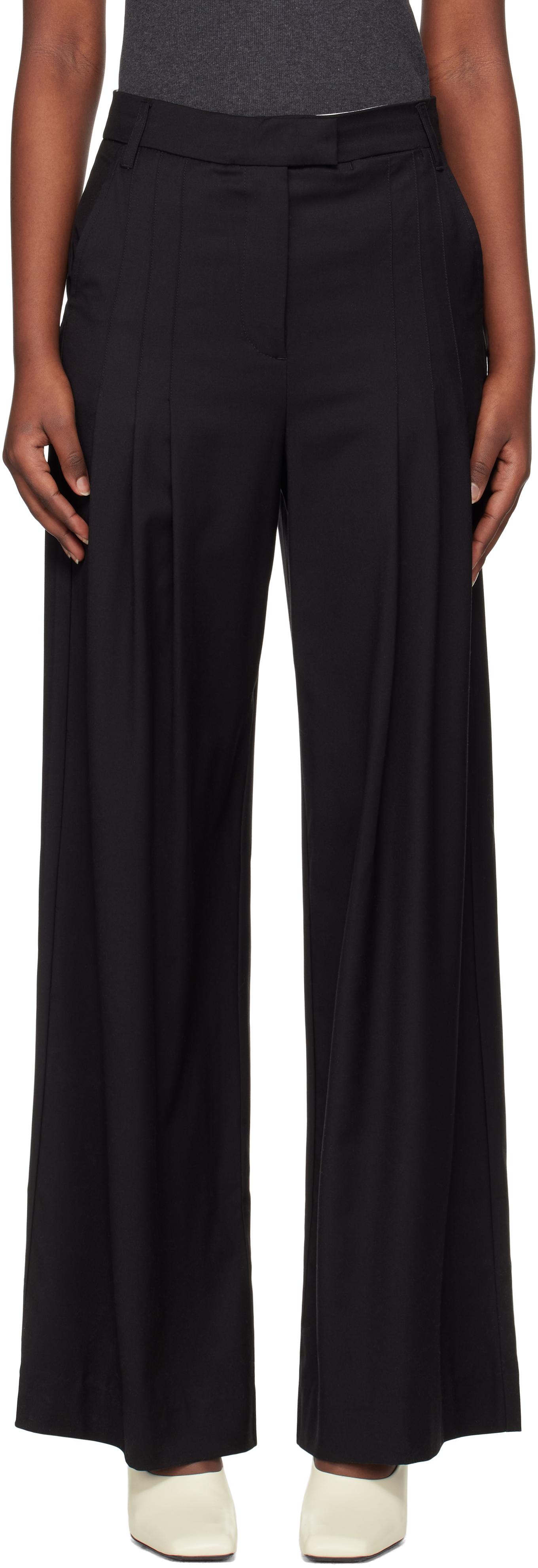 パンツ REMAIN BIRGER CHRISTENSEN WIDE SUITING PANT (502322 100) Wide Suiting Pants Black - REMAIN Birger Christensen