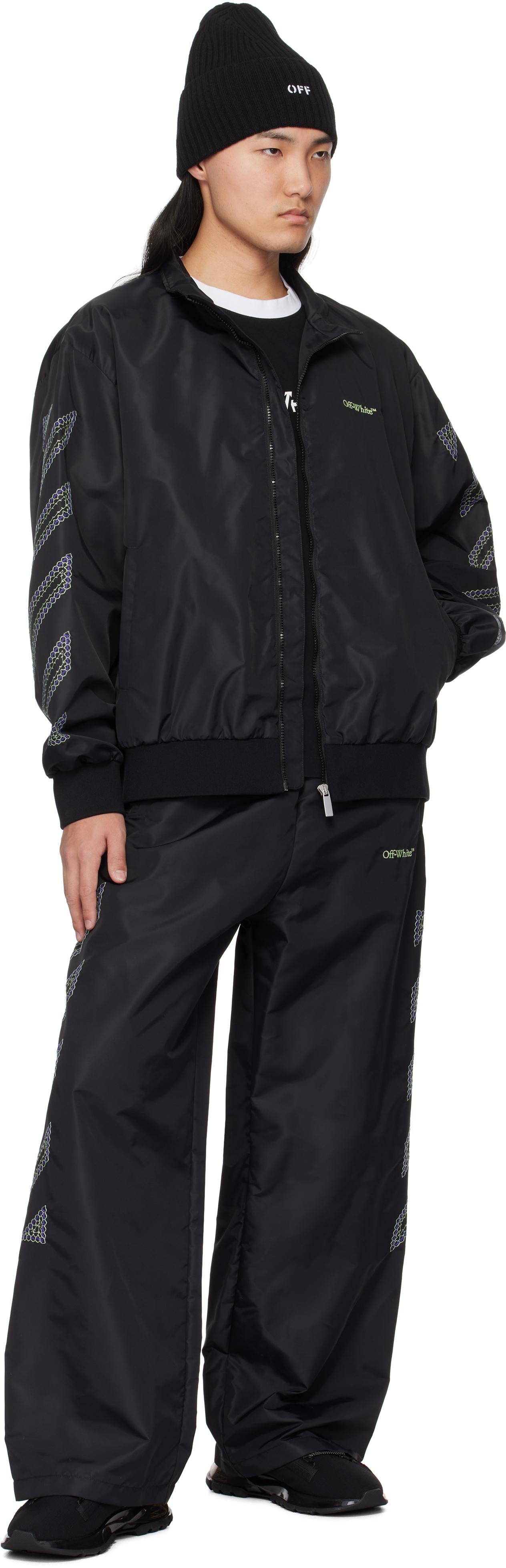 Off-White c/o Virgil Abloh Diag Outl Nylon Faille Track Jacket in