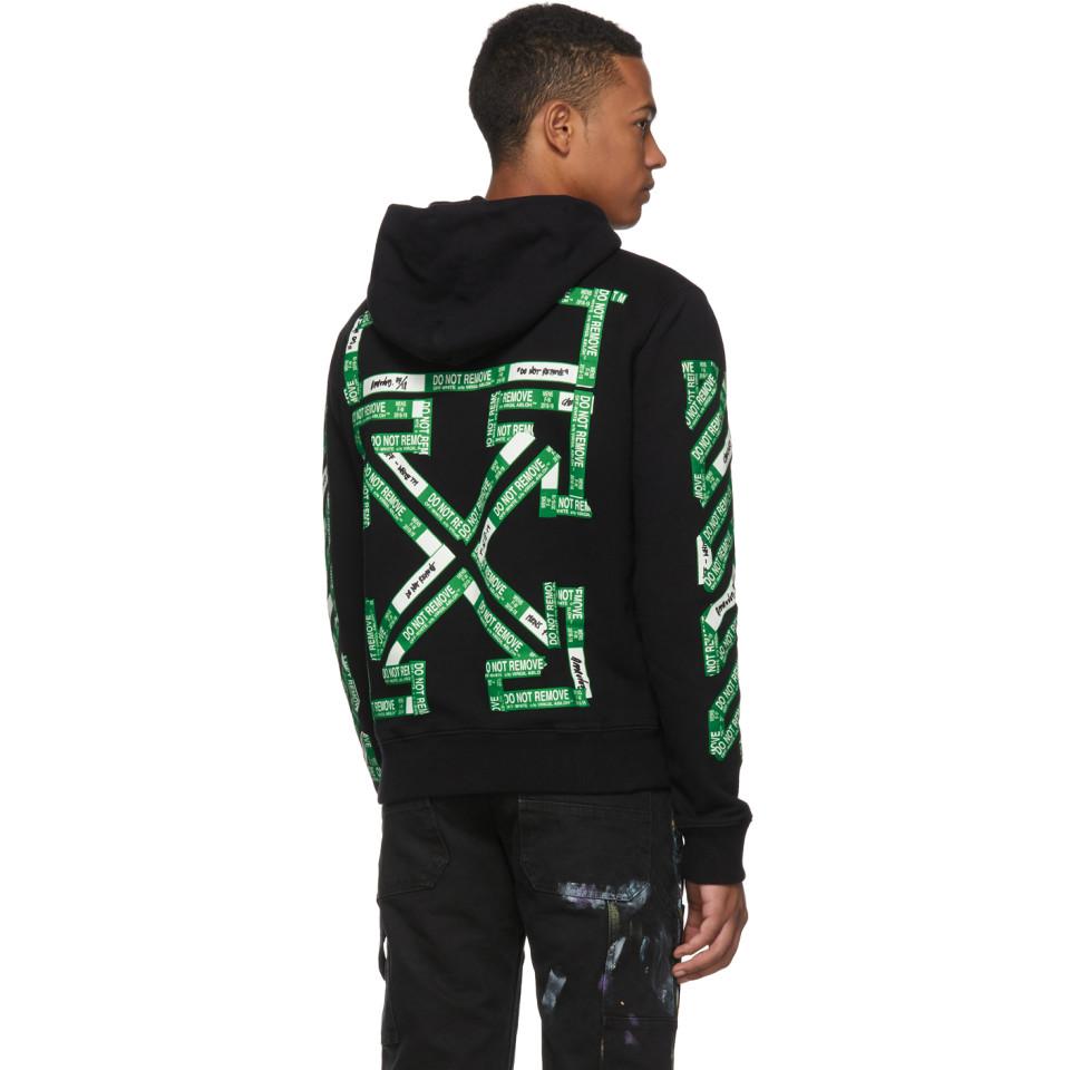 Off-White c/o Virgil Abloh Ssense Exclusive Black 3d Diag Hoodie for Men |  Lyst