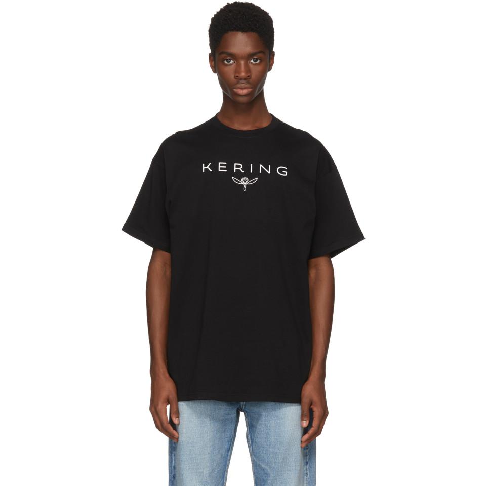 Balenciaga Cotton Black Kering T-shirt for Men | Lyst