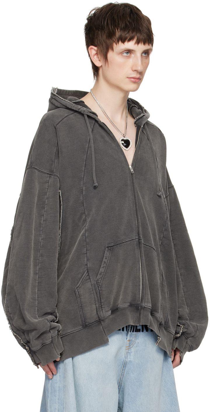 Vetements Deconstructed Hoodie in Black for Men | Lyst