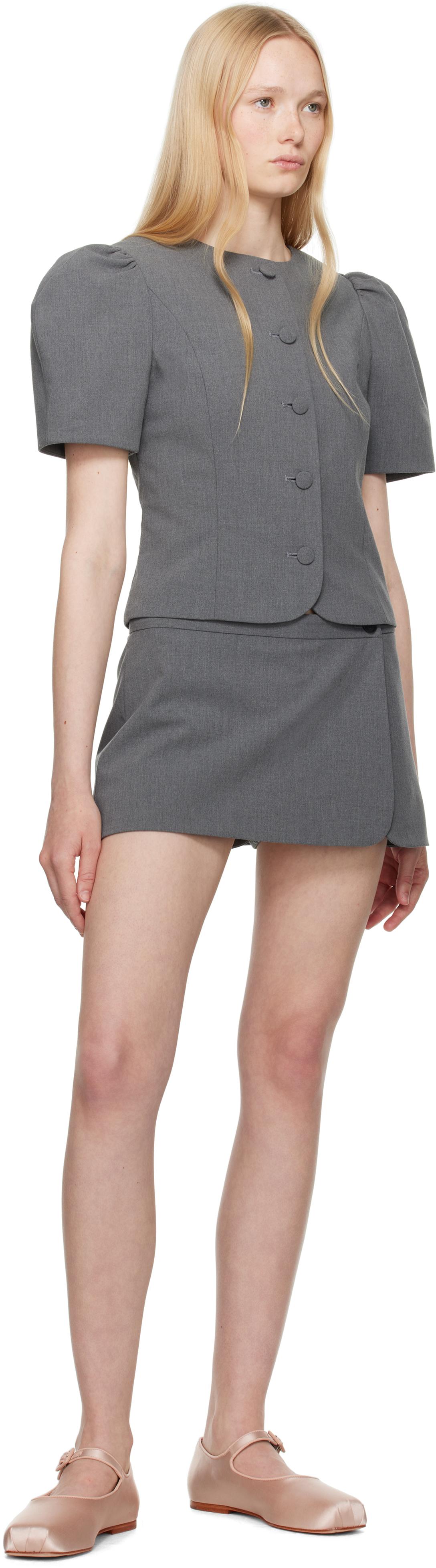 【関税込み】Sandy Liang ブラック Munchie スコート Black Munchie Skort by Sandy Liang on Sale