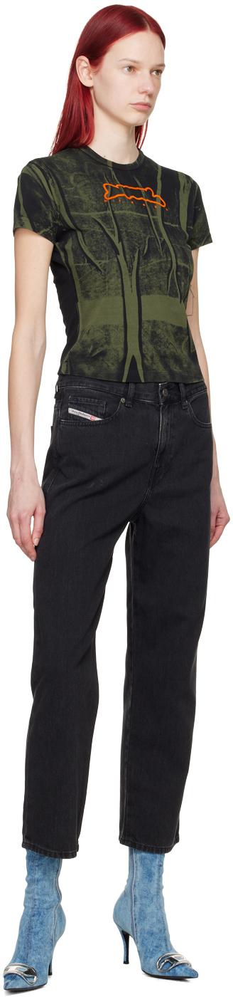 DIESEL T-Uncutie-Long-N5 T-Shirt in Black | Lyst